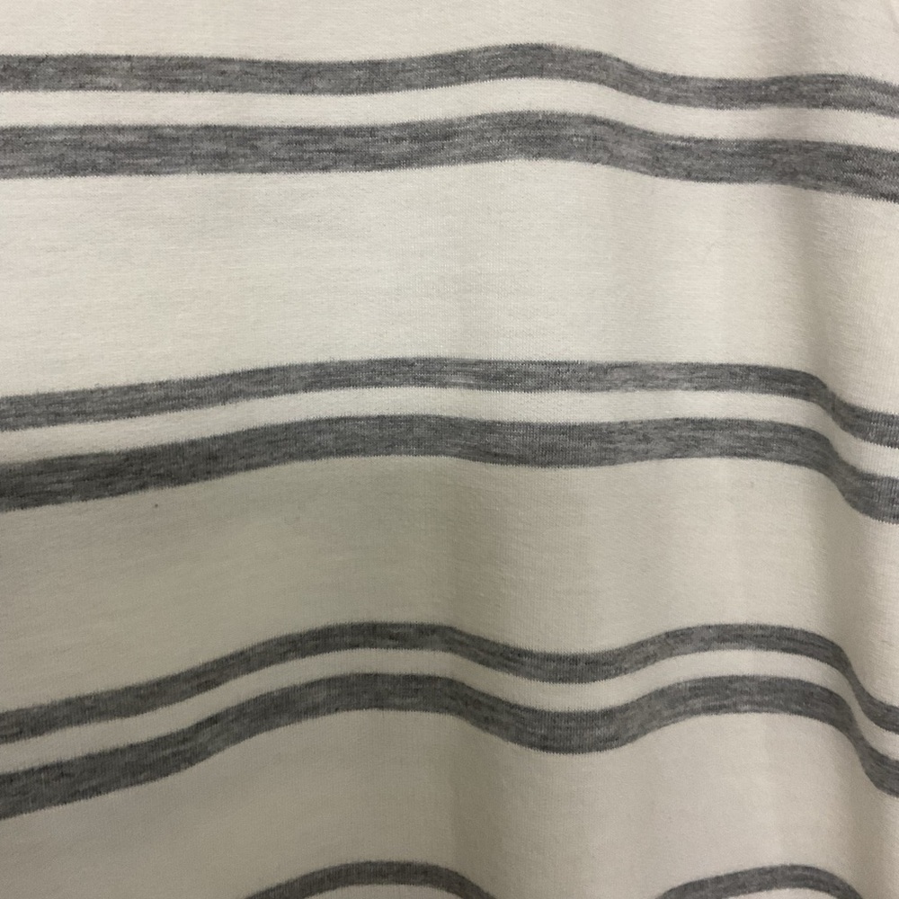 Pink Clover White and Gray Striped Top - Picture 6 of 9